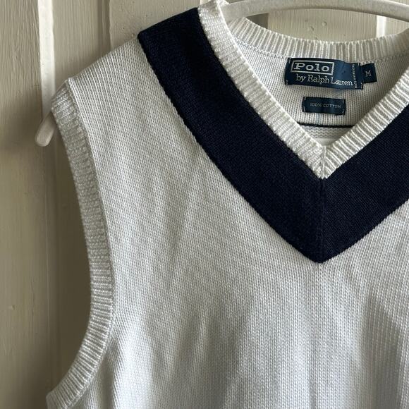 Polo Ralph Lauren Cricket Sweater Vest Vintage Blue Label - Picture 4 of 9